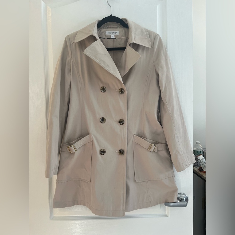 Via Spiga Women's Beige Trench Coat